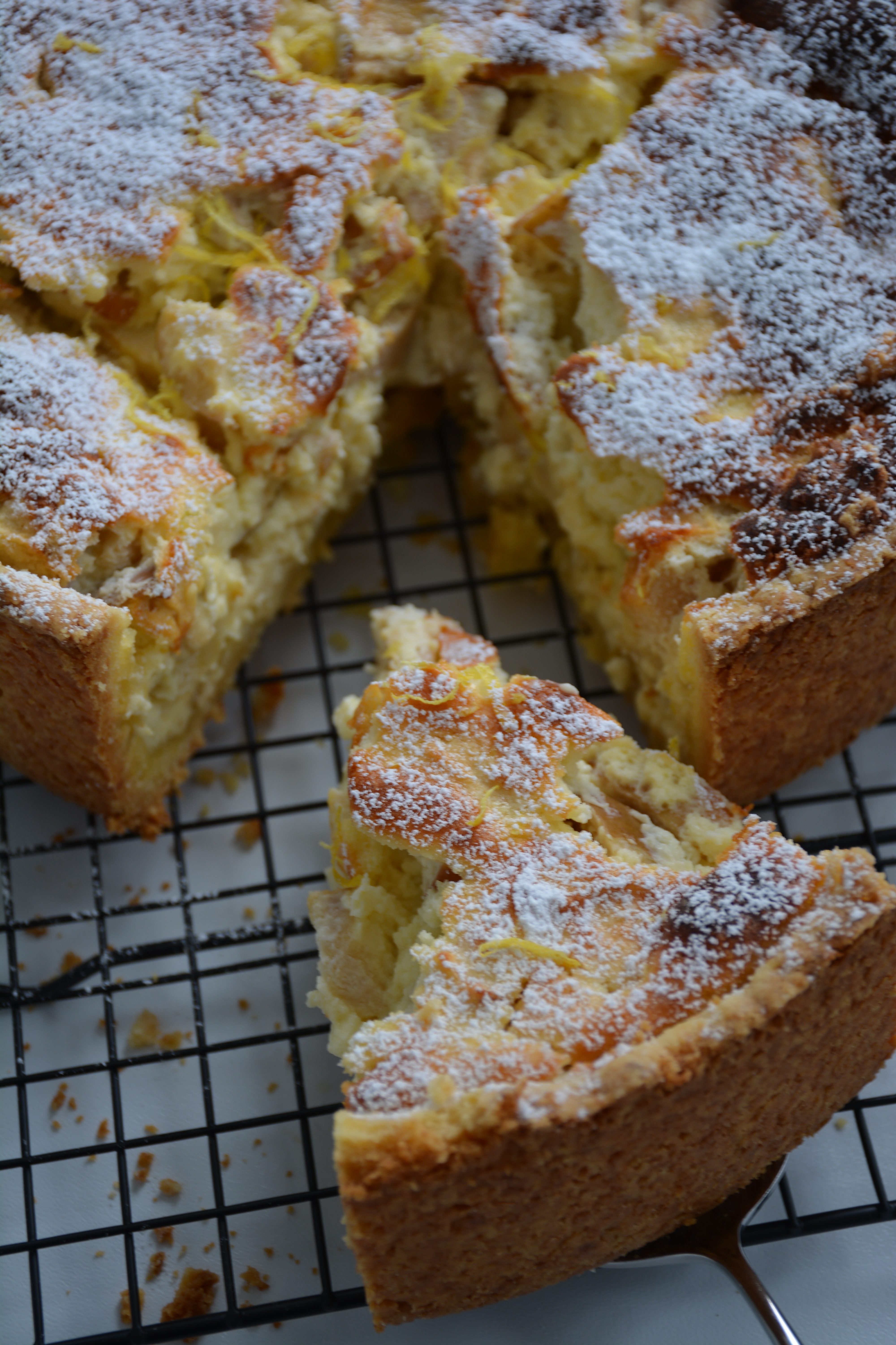 Apfel-Quarkkuchen mit Zitronen-Aroma - super köstlich und einfach ...