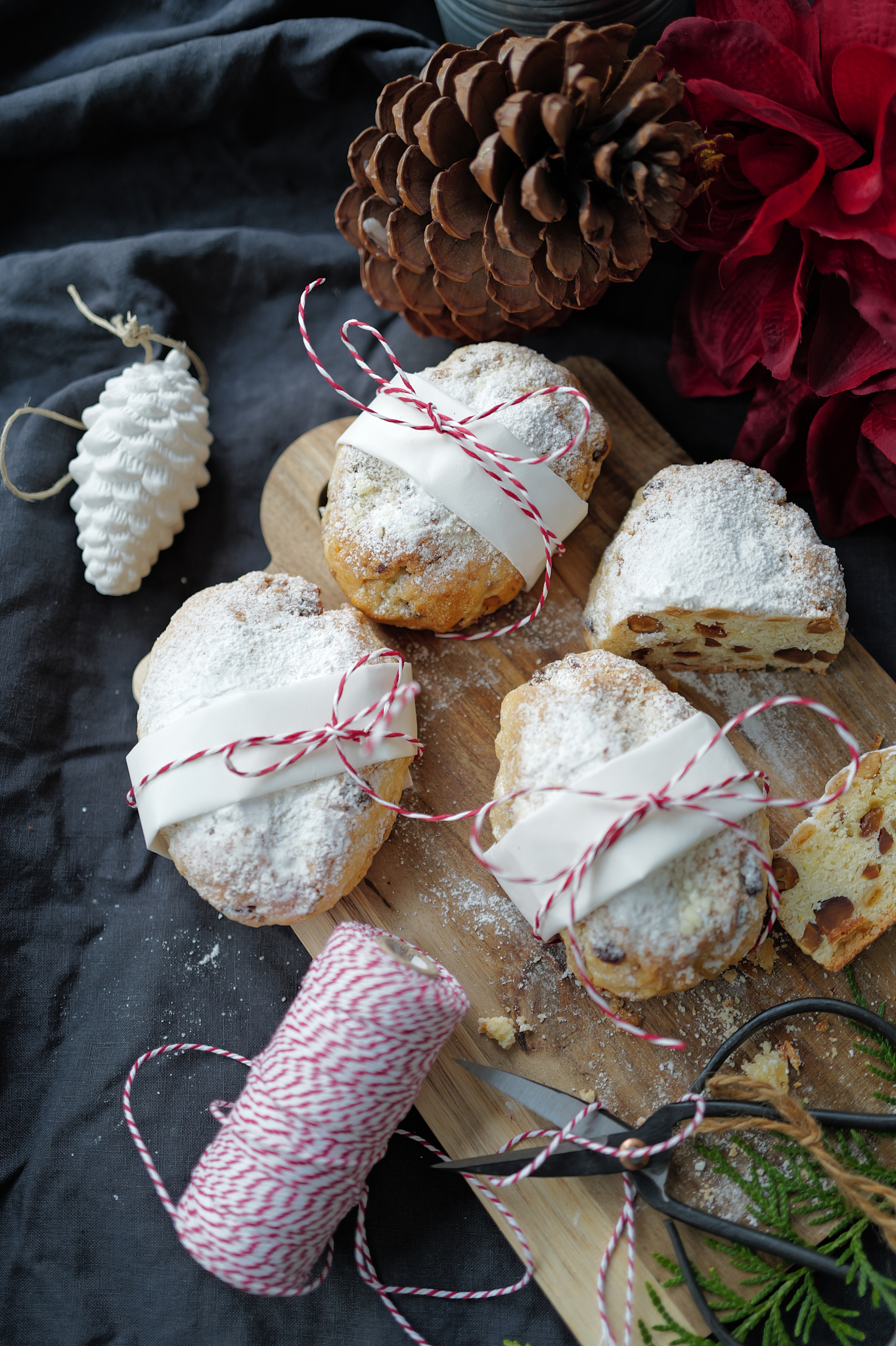 Quarkstollen - Zauberhafte Mini-Weihnachtsgeschenke